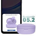 Miniatyrbild 4 av 6: Trådlösa hörlurar Bluetooth 5.2 med touchkontroller och dubbla mikrofoner Belkin Lavendel Lila