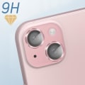 Pikkukuva 3 / 5: Kamerafilmi - ENKAY - iPhone 15/15 Plus - 9H karkaistu lasi - Erittäin ohut 0,4 mm - Vaaleanpunainen ääriviiva Rosa