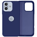 Miniatyrbild 1 av 5: Fodral till iPhone 16 AVIZAR Soft Touch Matt Flexibel Silikon Midnattsblå Blå
