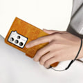 Miniatyrbillede 3 af 4: Etui - AVIZAR - HTC U23 Pro - Folio cover - Imiteret læder - Brun kastanj