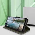 Miniatyrbild 3 av 5: Samsung Galaxy A13 Fodral - AVIZAR - Plånboksfodral - Videostödfunktion - Grå Grå