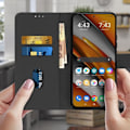 Miniatyrbillede 3 af 4: Etui - Xiaomi - Mi 11i / Poco F3 - Beskyttelse til kort - Videostativ - Sort Svart