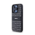 Miniatyrbillede 2 af 6: DKNY Læder Mono Stripe & Metal Logo - iPhone 15 Pro Cover (sort)