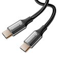Miniatyrbild 1 av 5: USB-C till USB-C Flätad Anti-knut Design Swissten Svart Svart