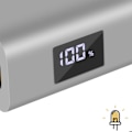 Miniatyrbillede 4 af 4: Eksternt batteri 9600 mAh + USB-C strømforsyning og hurtig opladning Taktisk grå