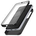 Miniatyrbillede 1 af 5: Komplet etui til Samsung A55 - AVIZAR - Sort - Rigid - Blødt - Touch Svart