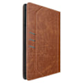 Miniatyrbillede 1 af 6: Retro Tablet Case 10 inches Adjustable Stand and Dark Brown Card Holder