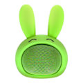 Miniatyrbillede 1 af 4: 3W Bluetooth-højttaler 3 timers batterilevetid Moxie Green Luminous Rabbit Design
