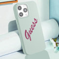 Miniatyrbillede 4 af 4: Coque til iPhone 12 Pro Max Silikone Vintage Soft Touch Guess Lys Grøn Grön
