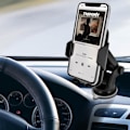 Pikkukuva 3 / 4: Auto Tukiteline - Forcell - 2 in 1 - Qi-lataus - Imukuppi ja Tuulettimen Ritilä - Musta Svart