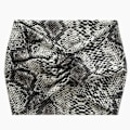 Miniatyrbillede 1 af 3: Bandeau Turban til Hår i Blødt Bomuld med Fint Grå Pythonprint Grå