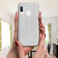 Pikkukuva 4 / 4: Suojaava kuori - AVIZAR - Samsung Galaxy A20e - Kiiltävä - Puolikova - Hopeanharmaa Silvergrå