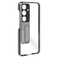 Miniatyrbillede 2 af 4: Taske til Samsung S24 Hard Back Soft Contour med Kickstand Support Sølv Grå