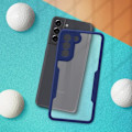 Miniatyrbillede 3 af 4: Samsung Galaxy S21 Plus Case Plexiglas Bagside Front Polymer Stødsikker Blå Kontur Blå