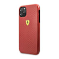 Pikkukuva 1 / 3: iPhone 11 Pro Shockproof Kuori, Hiilikuitu Ferrari Punainen Röd