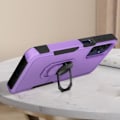 Miniatyrbillede 3 af 6: Etui til Samsung Galaxy A25 5G - AVIZAR - Lilla stødsikker støttering - Metallisk holdering Lila