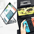 Miniatyrbillede 3 af 4: Smartphone skrivebordsstøtte - tablet 4 til 13'' justerbar foldbar Satechi R1 grå