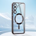 Miniatyrbillede 4 af 6: MagSafe Cover til Samsung Galaxy S24 Silikone kamerabeskyttelse Sort