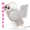 Pikkukuva 3 / 6: MagSafe-kuori iPhone 14:lle ja 13:lle, Ruusukultainen lasinen takapaneeli Rosa