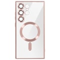 Pikkukuva 1 / 6: MagSafe kotelo Samsung S24 Ultralle, Chrome Contour Silicone, samppanjanpunainen Rosa