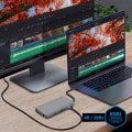 Miniatyrbillede 3 af 4: USB-C Hub - Akashi - 9 i 1 - 3x USB - 1x HDMI - 1x VGA - 1x Ethernet - Grå
