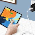 Miniatyrbild 4 av 5: Kabel USB-C till USB-C 60W Laddning och synkronisering 1,8m Original Samsung White