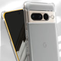 Miniatyrbild 4 av 5: AVIZAR Skyddsfodral för Google Pixel 7 Pro - Mjukt silikon - Förstärkta stötsäkra hörn - Klar Transparent
