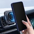 Pikkukuva 4 / 6: Suojakuori Samsung Galaxy A55:lle - AVIZAR - Metallirengasjalusta - Keskiyönsininen Blå