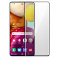 Pikkukuva 1 / 4: Näyttökalvo - AVIZAR - Samsung Galaxy A71 - 9H karkaistu lasi - Erittäin läpinäkyvä - Isku- ja naarmuuntumissuoja Svart