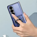 Miniatyrbild 4 av 5: Fodral till Samsung Z Fold 6 - AVIZAR - Midnattsblå - Stel - Syntet - MIL-STD-810G 516.6 Certifierad Blå