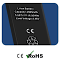Miniatyrbild 4 av 4: Batteri utan BMS för iPhone 15 Plus 4383mAh - AVIZAR - BAT-BMS-15M - Svart - Lithium Jon - 3,7 V Svart