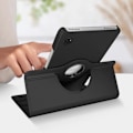 Miniatyrbillede 4 af 5: Étui folio - AVIZAR - Samsung Galaxy Tab A9 - Sort - Rotérbart 360° stativ - Komplet beskyttelse Svart