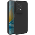 Miniatyrbillede 1 af 5: AVIZAR semi-stivt etui til Honor 200 Lite - Soft-touch mat silikone - Beskyttet kamerablok - Sort Svart