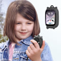 Miniatyrbild 5 av 6: Barnklocka med SIM WiFi och Bluetooth SOS-knapp GPS-videosamtal Forever Black Svart