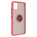 Miniatyrbillede 2 af 4: Samsung Galaxy A51 Taske - AVIZAR - Bi-materiale - Metalring - Supportfunktion - Rød Röd