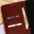 Miniatyrbillede 3 af 5: Brunt pung etui til Honor Magic 5 Lite 5G - AVIZAR - Video support funktion kastanj