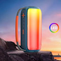 Pikkukuva 5 / 6: Bluetooth-kaiutin monivärisillä LED-valoilla, akunkesto 4h, wiwu-kahva, sininen