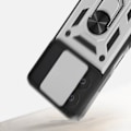 Pikkukuva 4 / 5: Kotelo - AVIZAR - Xiaomi Redmi Note 12 5G - Iskunkestävä - Rengasvideotuki - Hopea Pengar