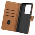 Miniatyrbillede 2 af 5: Etui til Motorola Edge 50 Pro - AVIZAR - Håndledsrem Kortholder - Brun kastanj