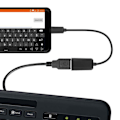 Pikkukuva 3 / 4: Mikro-USB-USB-naaras OTG-sovitin - musta