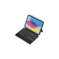 Pikkukuva 2 / 3: iPad 10.9" 2022: Bluetooth AZERTY-näppäimistöllä varustettu suoja - Musta