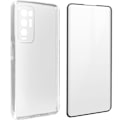 Miniatyrbillede 1 af 4: Oppo Find X3 Neo Soft Case og 9H hærdet glasfilm - gennemsigtig / sort Sort