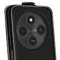 Miniatyrbillede 3 af 5: Hus til vertikal klap for Xiaomi Redmi 14C med kortlomme i sort Svart