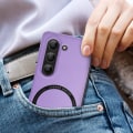 Miniatyrbillede 4 af 5: MagSafe Taske til Samsung Galaxy Z Fold 5 Rigid Slim Design Lilla Lila