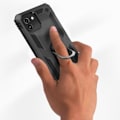 Miniatyrbillede 3 af 5: Etui til Samsung Galaxy A03 Hybrid Stødsikker Support Ring Video Support sort Svart