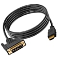 Miniatyrbild 1 av 4: 2m HDMI hane till DVI hane videoadapter, Full HD 1080p