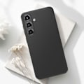 Miniatyrbillede 3 af 5: Coque til Samsung Galaxy S25 Semi-rigid Soft-touch Anti-fingeraftryk Sort Svart