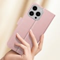 Miniatyrbild 4 av 5: iPhone 16 Pro Max-fodral - AVIZAR - Rosé Champagne - Plånbok - Videostativ - Halvstyv Rosa