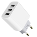 Miniatyrbild 1 av 5: Laddare Sektor Triple USB Effekt 15.5W Kompakt Format LinQ Vit Vit
