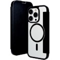 Miniatyrbillede 1 af 2: Helsinki Vegan Læder Folio-etui til iPhone 15 Plus DBRAMANTE1928 Gennemsigtig sort Svart